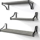 Floating Shelves Wall Mounted Set of 3, Rustic Wood Wall Shelves for Bedroom, Bathroom, Living Room, Kitchen, Laundry Room Storage & Decoration, Gray