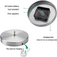 DIY Wall Clock,3D Frameless Wall Clock,Large Modern Design Decor Sticker DIY Wall Clock Kit for Bedroom Living Room Home Decorations,Adjustable Size and Easy to Assemble (Silver)