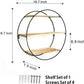 3 Tier Wall Floating Ledge Shelves for Home Decor,Wall Decoration Storage Shelf and Wall Mount Booke Display Rack for Bedroom and Living Room