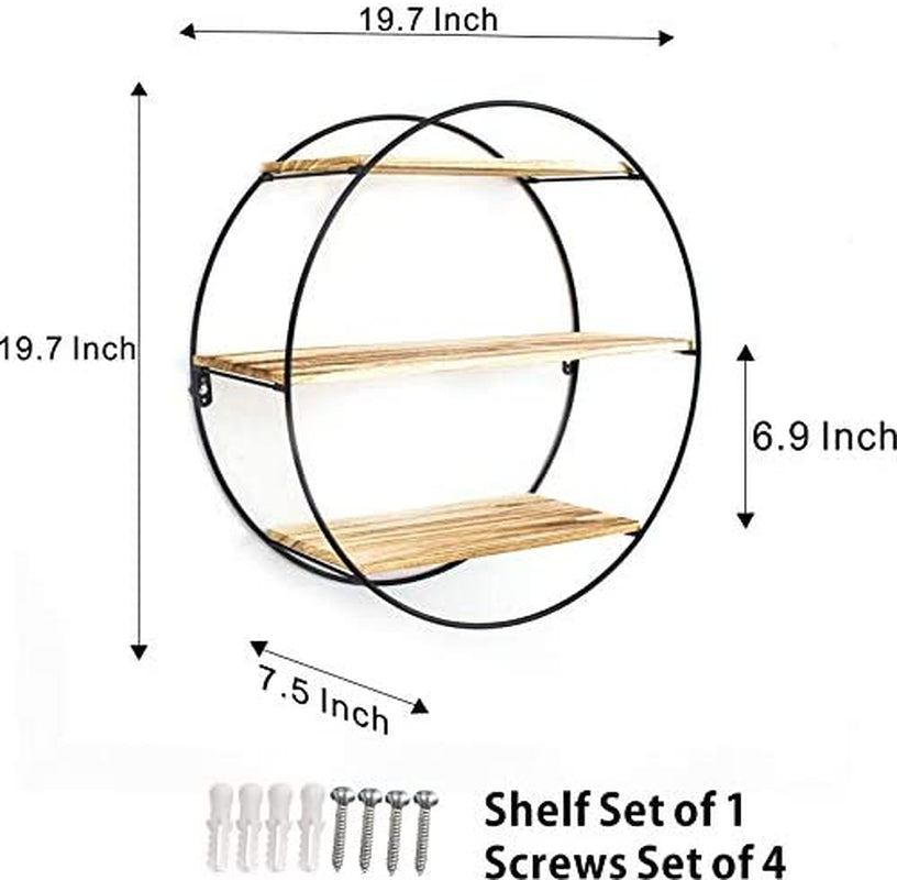 3 Tier Wall Floating Ledge Shelves for Home Decor,Wall Decoration Storage Shelf and Wall Mount Booke Display Rack for Bedroom and Living Room