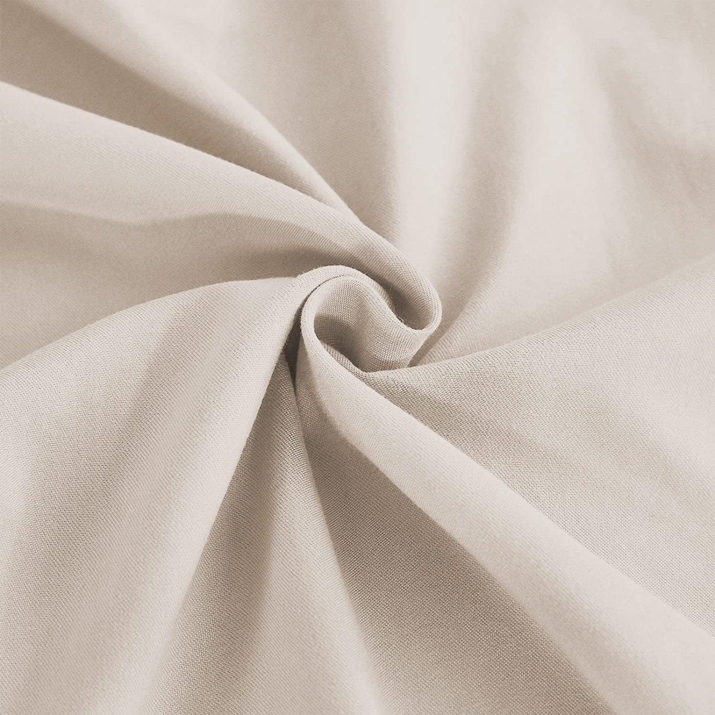 Duvet Cover Queen Beige 3 Pieces Set Solid Color Soft Cooling Double Brushed Microfiber 1800 Quality Comforter Cover with Zipper Clousre
