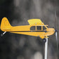 Piper J3 Cub Airplane Weathervane, Metal Weather Vane Decoration Gifts, for Any Garden Pergola Deck Gazebos or Yard, for Flight Lovers