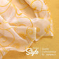 2 Embroidery Floral Semi Sheer Curtains and 2 Burlap Privacy Curtains for Windows 4 Panel Curtains Set Yellow Curtains for Living Room Curtains 84 Inches Long (Cornsilk, W27.5Xl84 Inch Each)