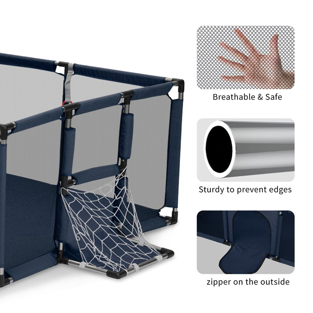 Baby Playpen,Extra Large Play Yard for Babies and Toddlers, Sturdy Safety Huge Baby Fence Play Area Center with Gate, Giant Play Yard for Kids, Twins, Child, Infants