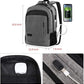 Travel Laptop Backpack anti Theft Water Resistant Backpacks School Computer Bookbag with USB Charging Port for Men Women College Students Fits 15.6 Inch Laptop (Grey)
