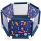 43 Inch Tight & Firm Baby Playpen Baby Playard with Breathable Mesh and Playmat, Intant Newborn Play Game Fence Kids Playinghouse for 0-2 Year Old
