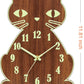 Night Light Wall Clock - Cat Wall Clocks Glow in Dark, Silent Non-Ticking Wood Clocks Battery Operated, Rustic Farmhouse Modern Clock Decorative for Kitchen Living Room Bedroom (12 Inch)
