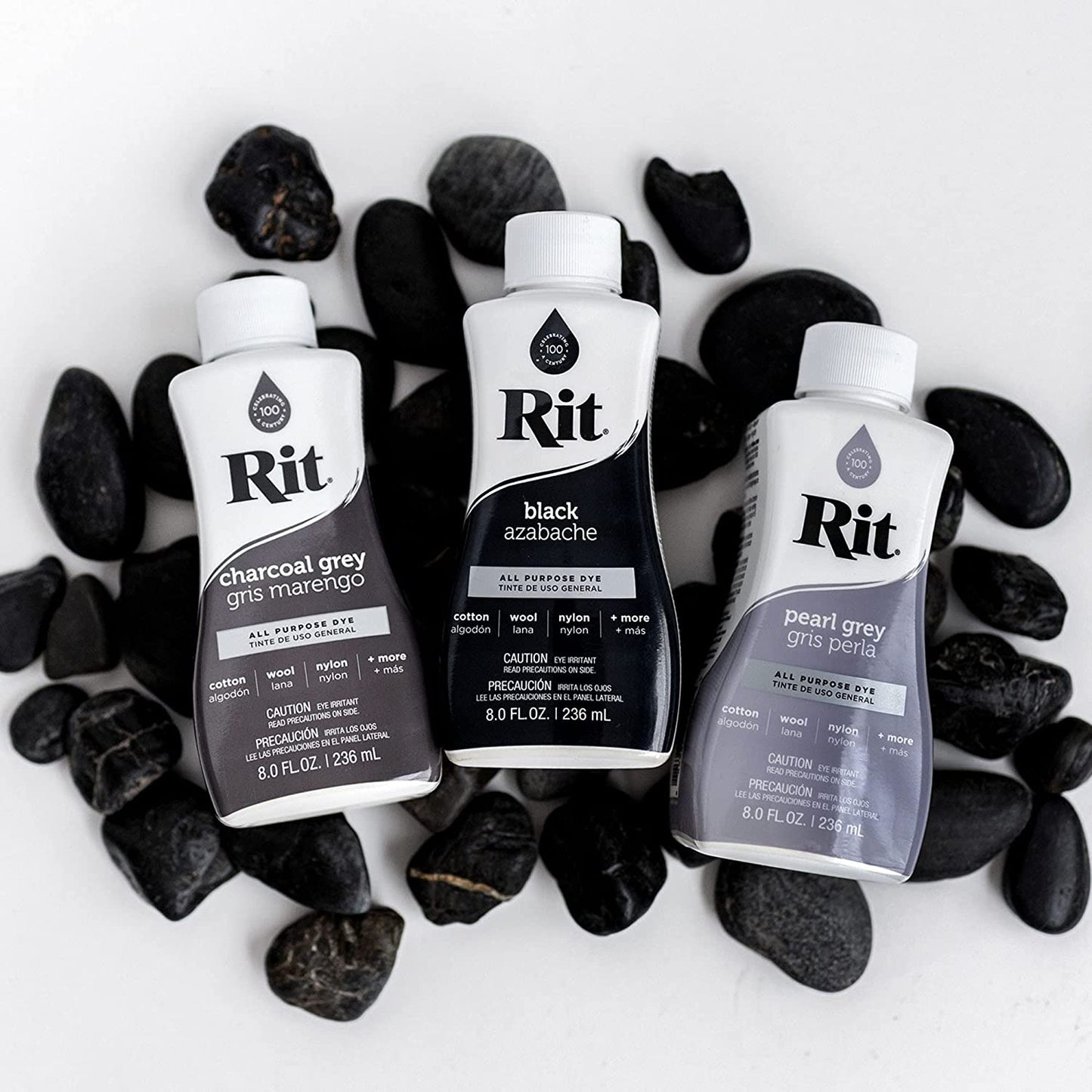 Rit Dye 88150 All Purpose Liquid Dye, Black, 8 Fl Oz