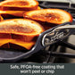 Essentials Nonstick Hard Anodized 8.5 and 10.5-Inch Fry Pans, 2 Piece, Grey