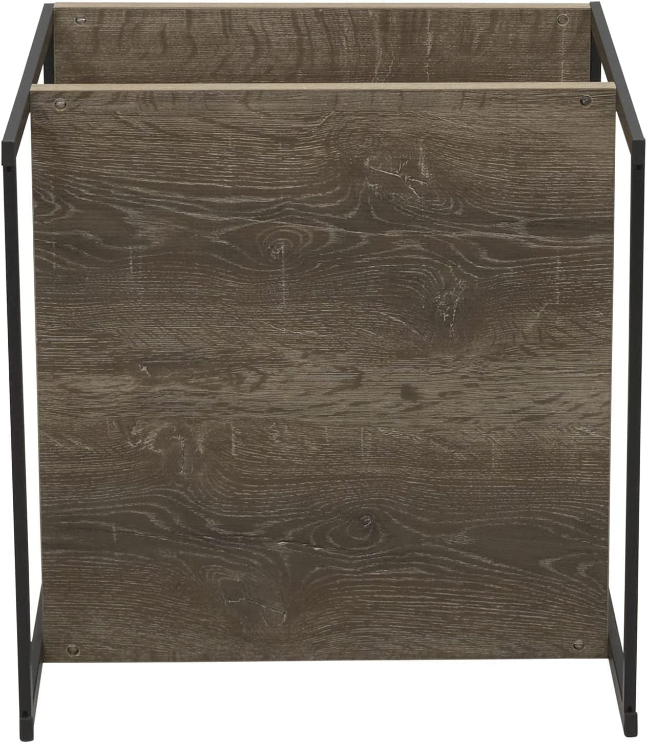 Square Wooden Side Table/End Table with Storage Shelf, Ashwood