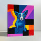 Blue Dog Home Wall Art Decor Animals Poster Print on Canvas 16X20