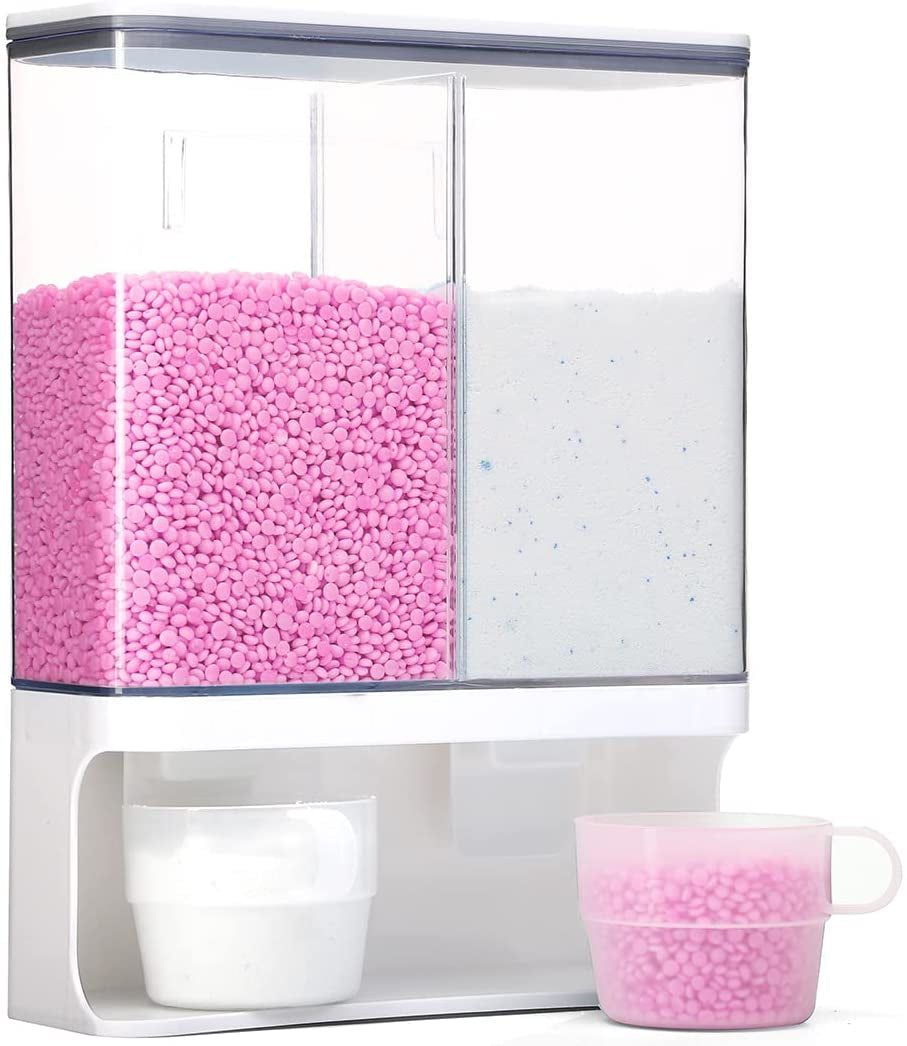 Laundry Scent Boosters Dispenser, Laundry Detergent Dispenser, Wall-Mounted Laundry Beads Dispenser for Laundry Room Organization, Suitable for Laundry Beads, Washing Powder