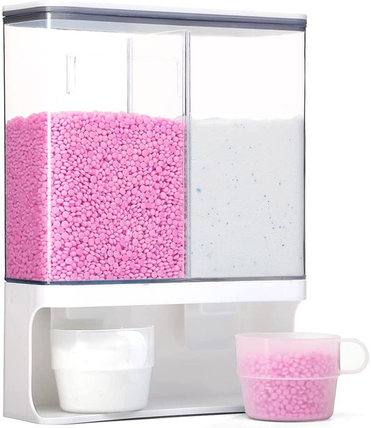 Laundry Scent Boosters Dispenser, Laundry Detergent Dispenser, Wall-Mounted Laundry Beads Dispenser for Laundry Room Organization, Suitable for Laundry Beads, Washing Powder