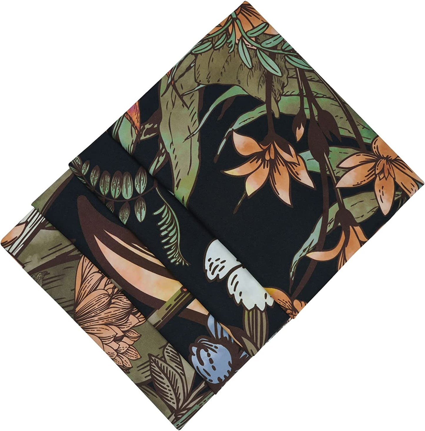 Burning Sun Tapestry Vintage Floral Tapestry Plants and Leaves Tapestries Mystic Hippie Tapestry Snail and Skull Tapestry Wall Hanging for Room(51.2 X 59.1 Inches)