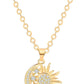 Crescent Moon and Star Pendant Necklace for Women Dainty Snake Tiny Heart Necklace 18K Gold Chain Dainty Micro-Inlaid Zircon Simple Choker Necklace for Women