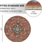 round Rug 4Ft Loren Collection round Area Rug, Non-Shedding round Fluffy Carpet, Washable Living Room Area Rug, Non-Slip Bedroom Porch Doormat Entryway Runner Rug (Red)