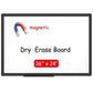 VIZ-PRO Magnetic Dry Erase Board Whiteboard Office Home School 36 X 24 Inches