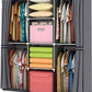 Wardrobe Storage Closet Clothes Portable Wardrobe Storage Closet Portable Closet Organizer Portable Closets Wardrobe Closet Organizer Shelf Wardrobe Clothes Organizer Standing Closet Gray