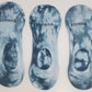 3 Pack Bombas Women'S Lightweight Tie Dye No Show Socks - Dark Blue
