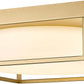 LED Ceiling Light,  12” 24W 950Lumens Square Flush Mount Ceiling Light Fixture, Dimmable 3000K, Gold Finish with Frosted Glass, Modern Ceiling Lamp for Bedroom, Kitchen, Hallway, 6870LFM-GD