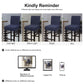 PiccoCasa 4Pcs Stretch Spandex Bar Stool Covers for Short Back Chair Navy