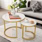 Modern Nesting Coffee Table Set of 2 for Living Room Balcony Office