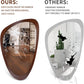 Irregular Wall Mirror 30"X20" Wall-Mounted Mirror with MDF Frame, Large Asymmetrical Mirrors for Wall Irregular Mirror for Bathroom Bedroom Entryway, Dark Walnut