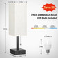 Bedside Table Lamp with 3 Levels Brightness - 2700/3500/5000K Small Lamp with USB C+A Ports, Nightstand Lamp with 3 Color Modes by Pull Chain, Bedroom Lamp for Living Read Work(Led Bulb Included)