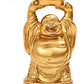 BRABUD Feng Shui 2'' Golden Resin Laughing Buddha Statue Figurines Set of 6 BS019