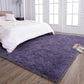 Super Soft Shaggy Rugs Fluffy Carpets 3X5 Feet, Indoor Modern Plush Area Rugs for Living Room Bedroom Kids Room Nursery Home Decor, Upgrade Anti-Skid Durable Rectangular Fuzzy Rug, Grey Purple