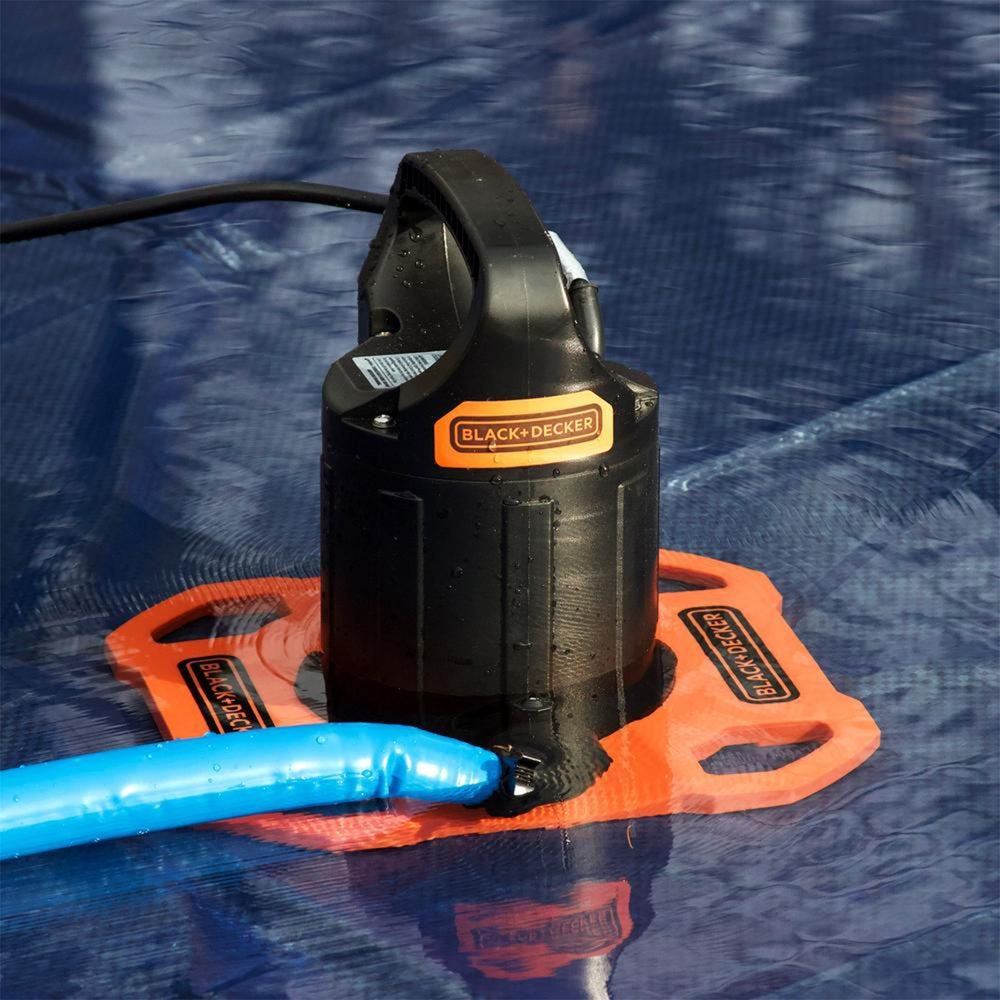 1500 GPH Submersible Automatic Pool Cover Pump W/ Filter