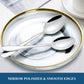 30-Piece Silverware Set,  Stainless Steel Flatware Set Service for 6, Tableware Cutlery Set for Home Kitchen Hotel Restaurant, Mirror Polished, Dishwasher Safe