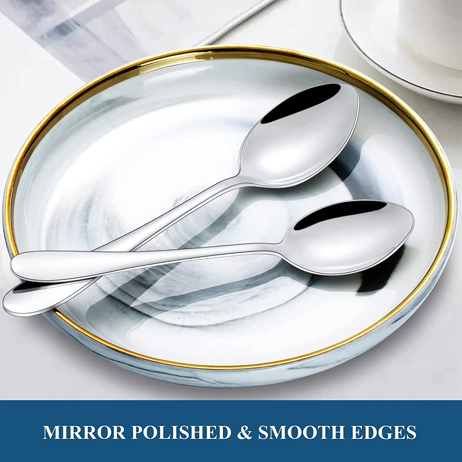 30-Piece Silverware Set,  Stainless Steel Flatware Set Service for 6, Tableware Cutlery Set for Home Kitchen Hotel Restaurant, Mirror Polished, Dishwasher Safe