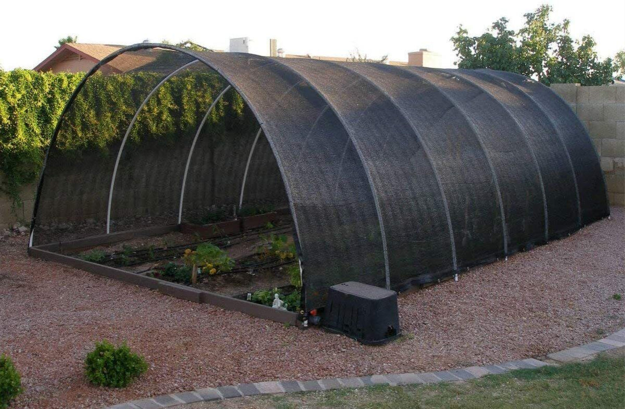 Cerbior 30% UV Sunblock Shade Cloth Cover for Garden Plants Black Greenhouse