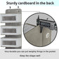 Over the Door Hanging Organizer with 5 Large Pockets - Wall Mount Pantry Storage with Clear PVC Window & 2 Big Metal Hooks for Closet,Bathroom,Nursery,Bedroom,Dorm,Baby Diapers,Kids Toys (Gray)