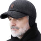 Winter for Men Outdoor Hat, Adjustable Warm Sport Golf Baseball Cap Hats Dad Caps Earflaps Thicken 55-60CM