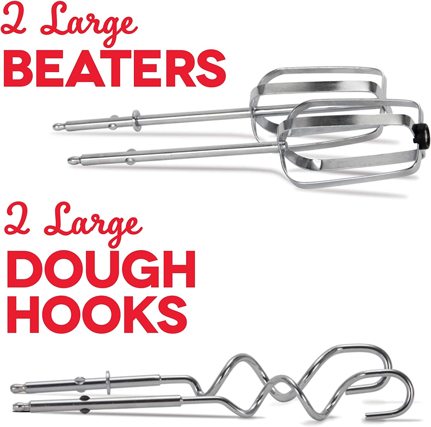 DASH Stand Mixer (Electric Mixer for Everyday Use): 6 Speed Stand Mixer with 3 Qt Stainless Steel Mixing Bowl, Dough Hooks & Mixer Beaters for Frosting, Meringues & More - Red, DCSM250RD
