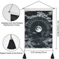 2 Pack Moon and Star Tapestry Great Ocean Wave Tapestry Sunset Tapestry Mountain Tapestry Black and White Art Tapestry Wall Hanging for Room(13.8 X 19.7 Inches)