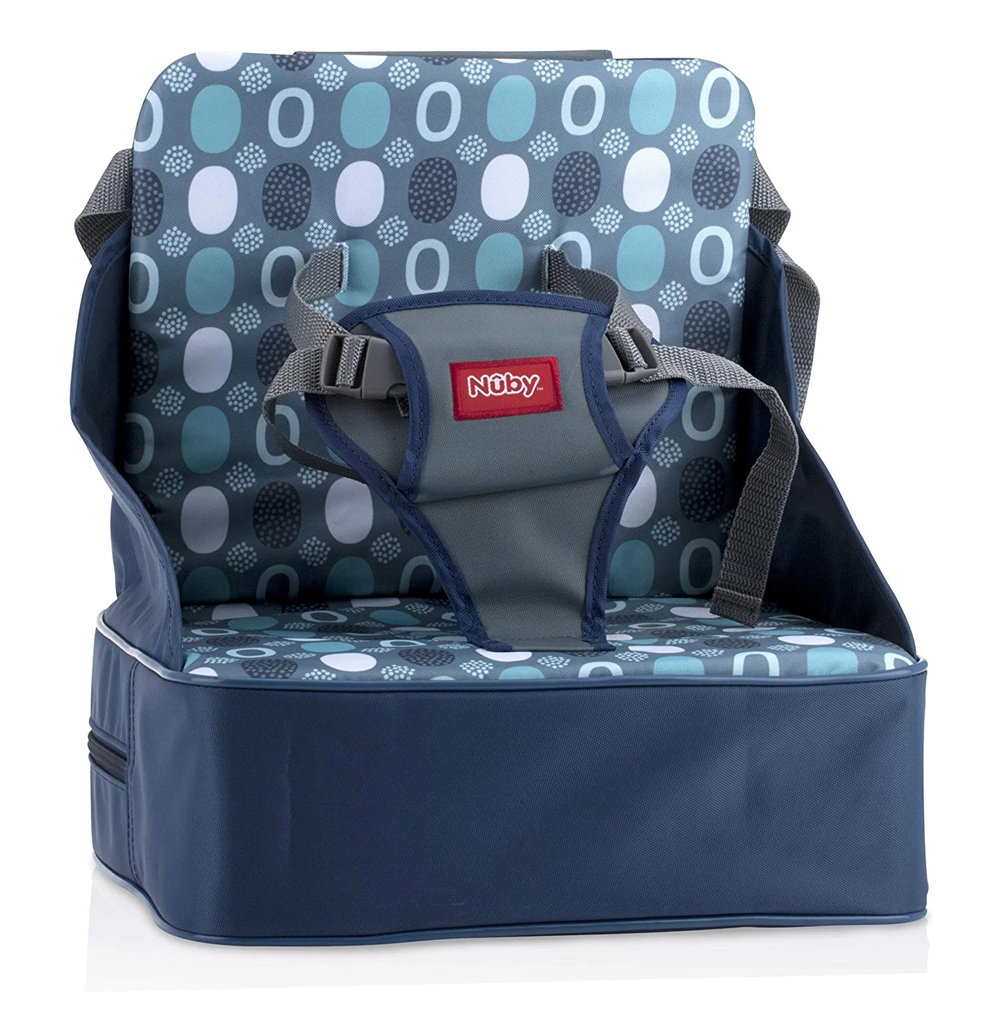 Easy Go Safety Lightweight High Chair Booster Seat, Great for Travel, Blue