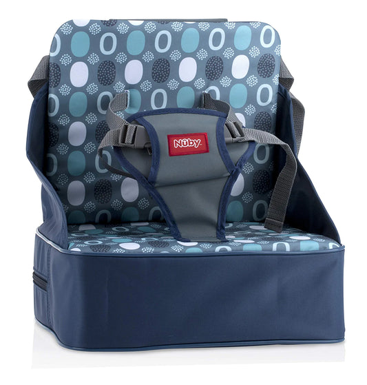 Easy Go Safety Lightweight High Chair Booster Seat, Great for Travel, Blue