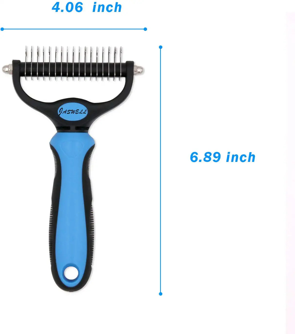 Pet Grooming Tool- 2 Sided Undercoat Rake for Dogs &Cats-Safe and Effective Dematting Comb for Mats&Tangles Removing-No More Nasty Shedding or Flying Hair