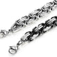 2-3 Pcs 8MM Stainless Steel Chain Link Bracelets for Men Byzantine Bracelets,8.0-9.1 Inches
