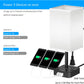USB Bedside Table & Desk Lamp with 3 USB Charging Ports and 2 Outlets Power Strip,Black Charger Base with White Fabric Shade, LED Light for Bedroom/Nightstand/Living Room