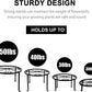 4 Pack Metal Plant Stands for Flower Pot, Heavy Duty Potted Holder, Indoor Outdoor Metal Rustproof Iron Garden Container round Supports Rack for Planter