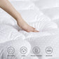 Bedsure Pillow Top Mattress Topper Queen Size - Cooling Queen Mattress Pad Cotton Quilted Mattress Cover with Stretches to 21" Deep Pocket，Padded Pillow Top with Fluffy down Alternative Fill