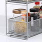 Stackable Cabinet Organizer Pull Out Drawer for Kitchen under Sink Storage,2 Tier