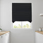 Pleated Window Paper Shades Room Darkening Blinds Black 36" X 69" (Pack of 6 Temporary Shades)