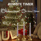 Flameless Flickering Battery Operated Taper Candles Realistic with Timer Remote
