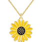 Jeka Handmade Sunflower Boho Bracelet Friendship Jewelry for Women Girl 2 Set