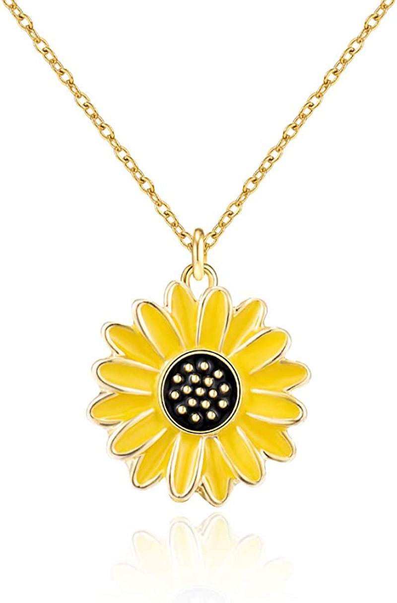 Jeka Handmade Sunflower Boho Bracelet Friendship Jewelry for Women Girl 2 Set